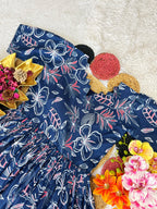 Soft Cotton Printed Midi Gown SUMMER