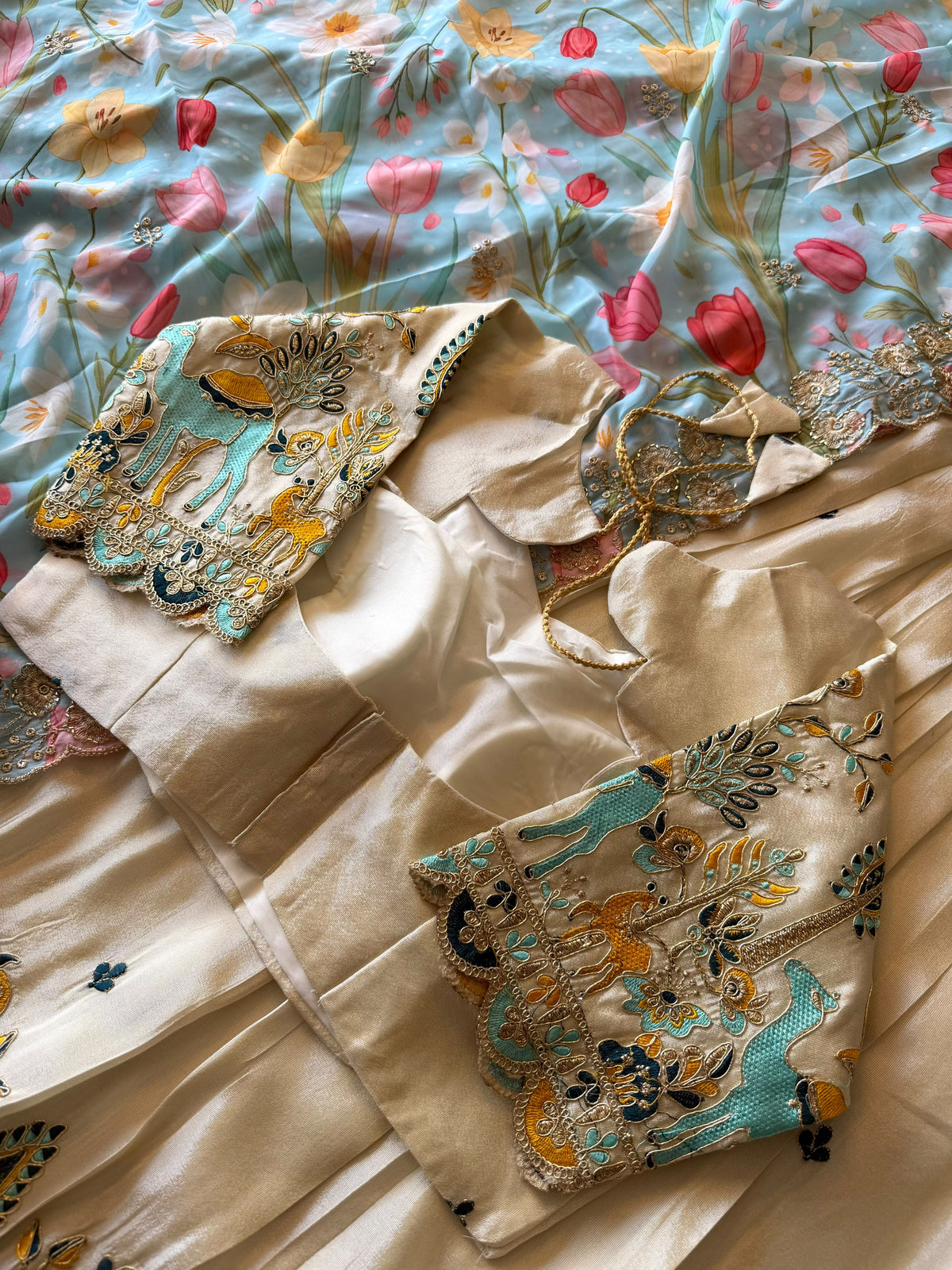 Tissue Lehanga sets  love9