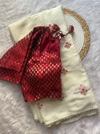 Georgete silk saree WH10