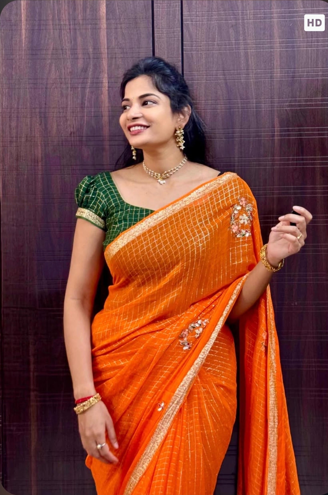 PURE  VISCOSE HANDWORK SAREE  12900