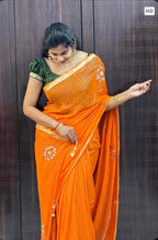PURE  VISCOSE HANDWORK SAREE  12900