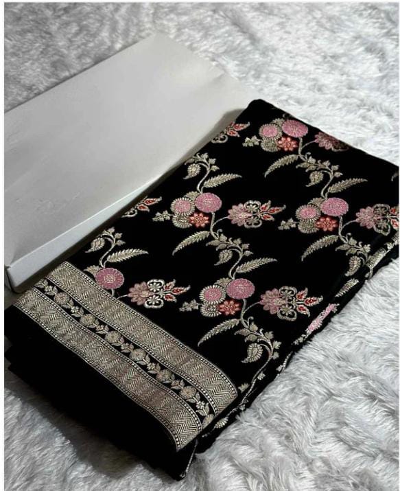 Khaddi Katan Mashru Silk Saree – Exclusive Zari Weaving Premium Collection