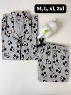 Women’s Front-Open Cotton Pyjama Set – Premium Feeding Nightwear