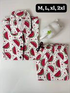 Women’s Front-Open Cotton Pyjama Set – Premium Feeding Nightwear