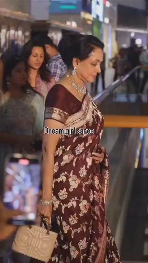 Khaddi Katan Mashru Silk Saree – Exclusive Zari Weaving Premium Collection