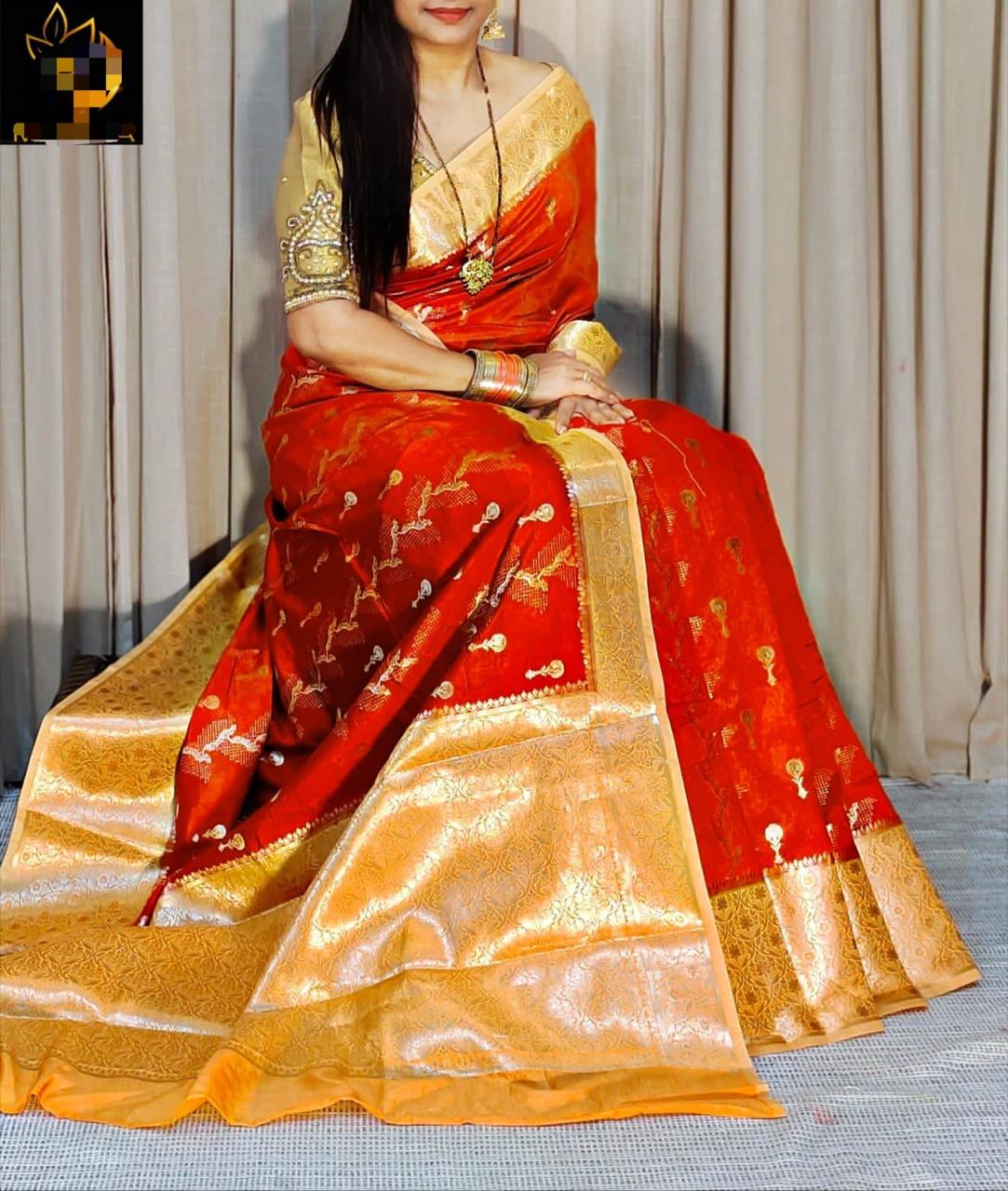 Chinya silk kanchi  Saree