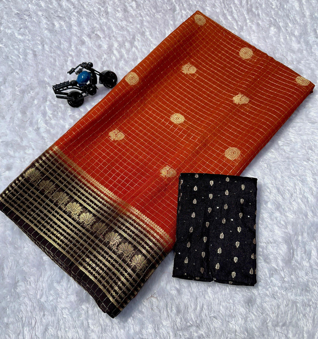 Handloom kanjivaram weaving saree