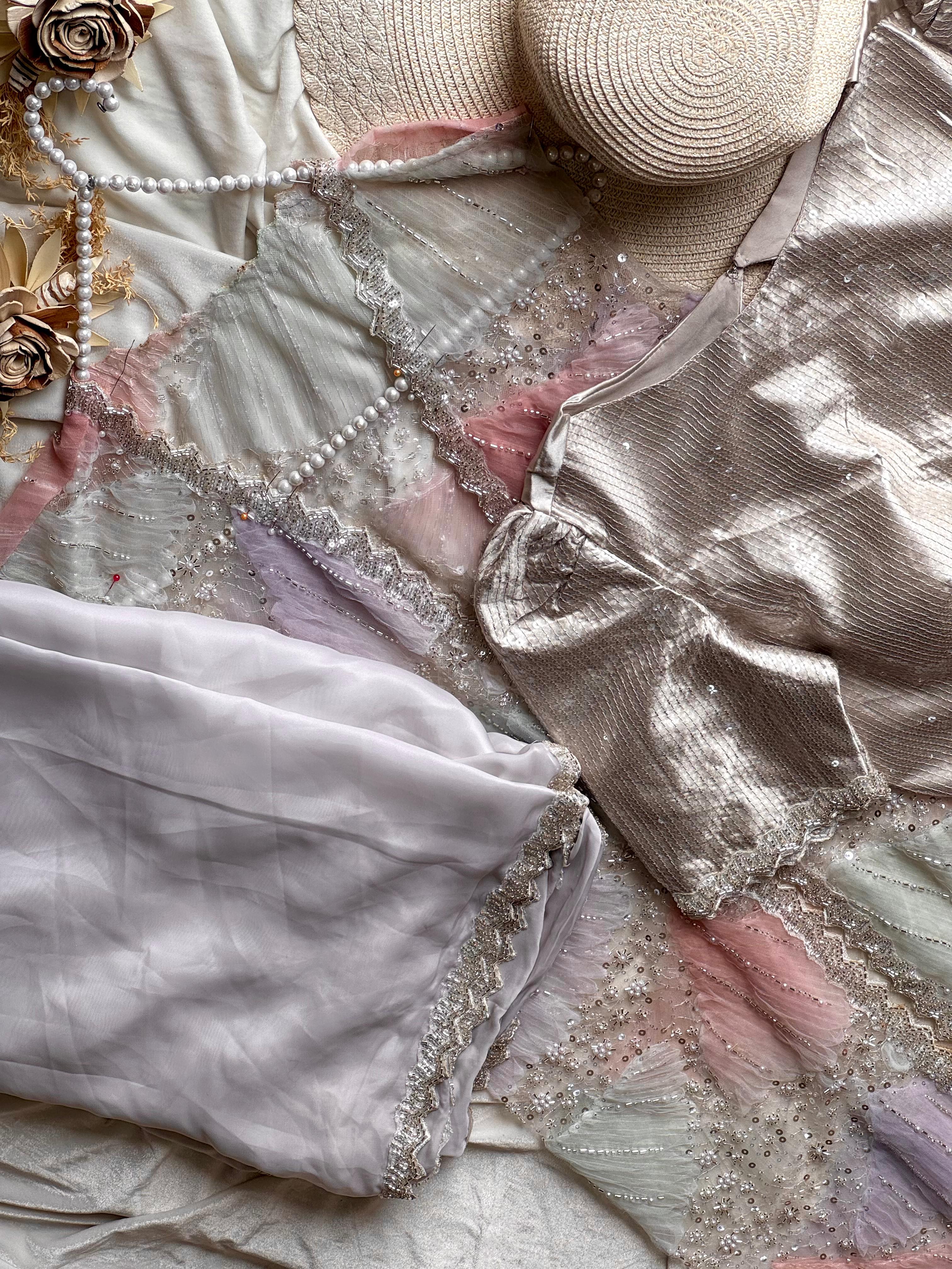 silverfox 1 min saree