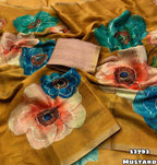 Erode tissue silk floral digital print saree