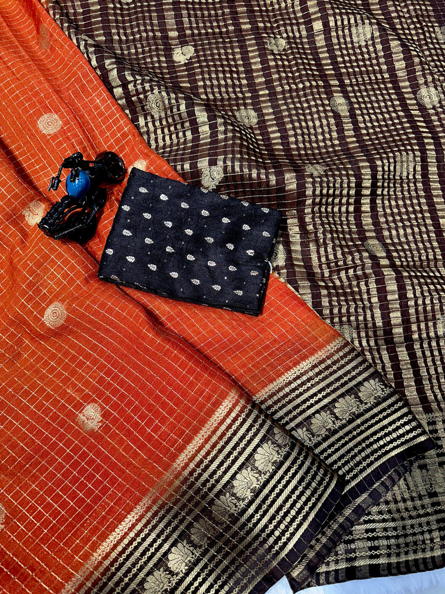 Handloom kanjivaram weaving saree