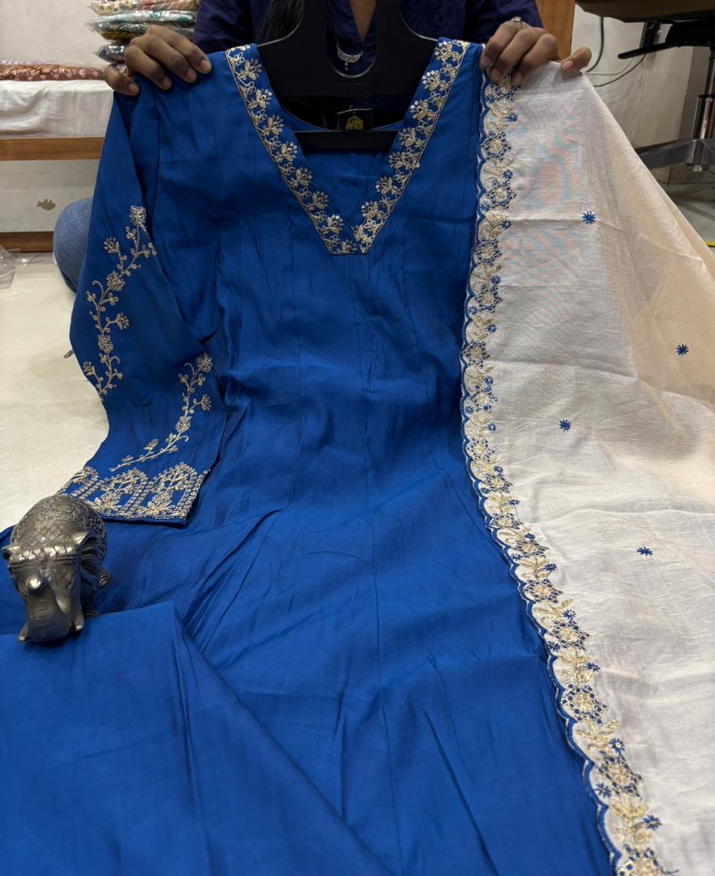 BEAUTIFUL HAND WORK ANARKALI KURTI