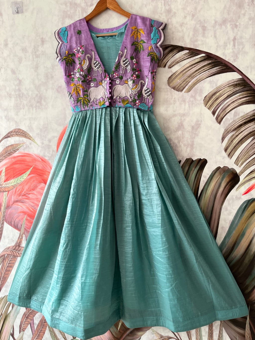 Pichwai Gown overcoat model