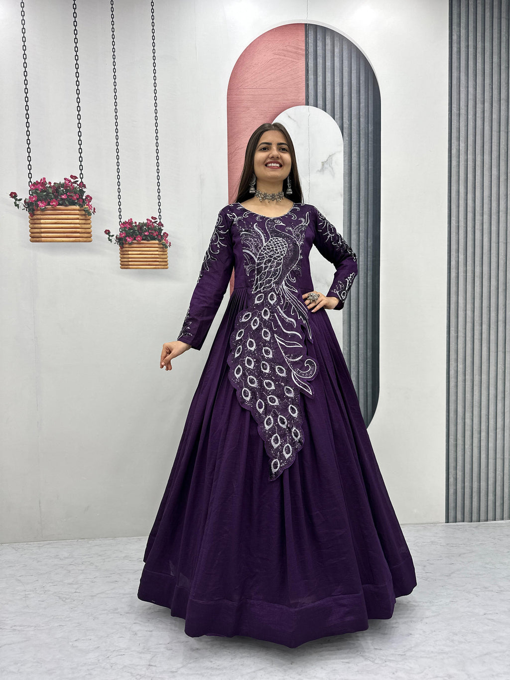 Embroidered Gown