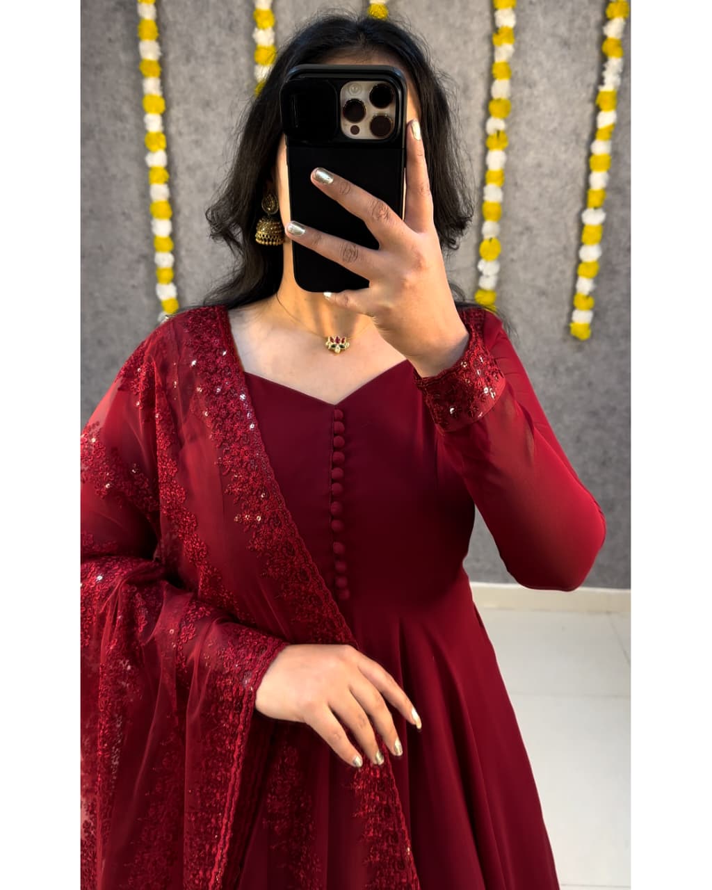 Gown with attractive dupata YODHA