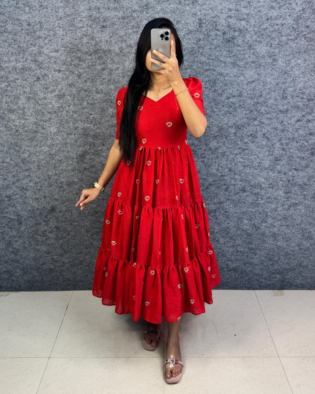 Heart midi gown