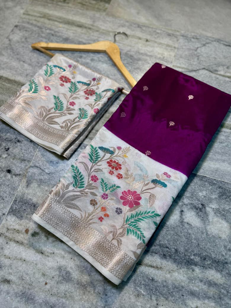 silk dyble fabric Saree