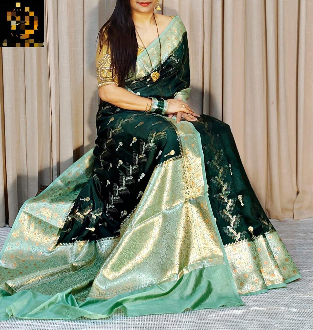Chinya silk kanchi  Saree