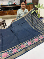 Pure viscose Mangalagiri checks saree