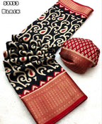 chanderi ikkat saree