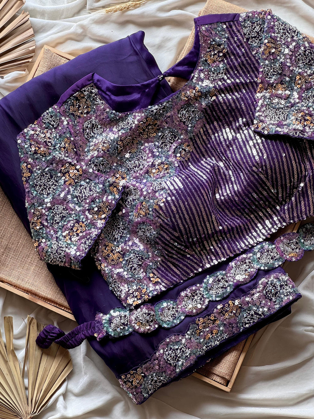 Ultra Violet 1 minute saree