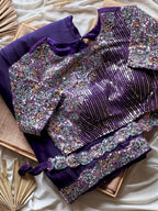 Ultra Violet 1 minute saree