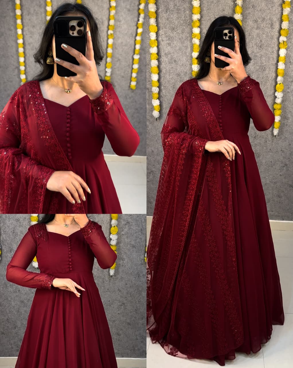 Gown with attractive dupata YODHA