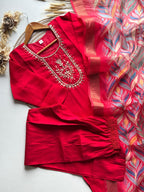 3 piece Kurti Pant Dupatta Set