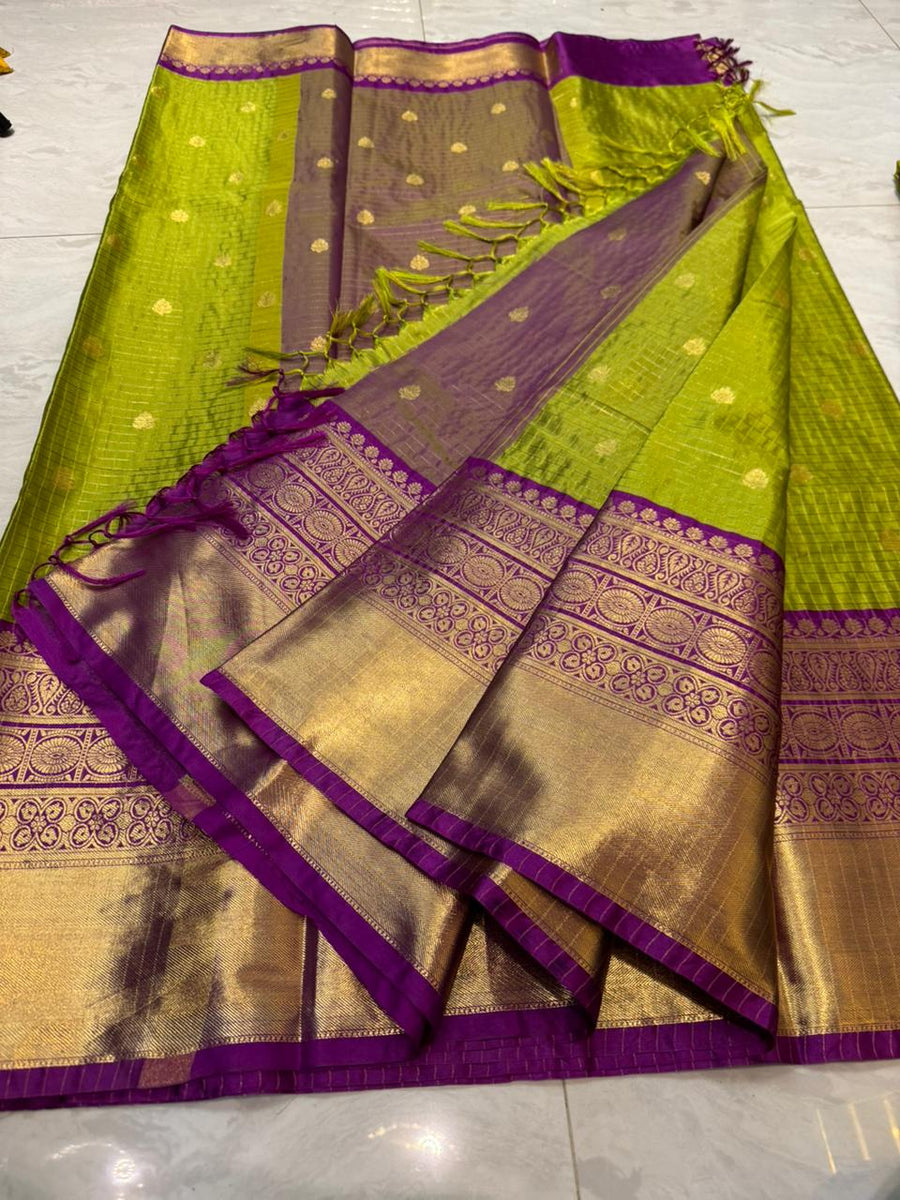 Banarasi soft tusser dupia pattu