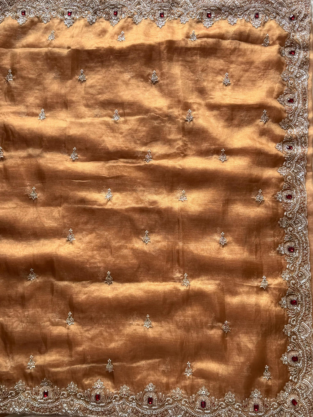 Cocktail handwork saree