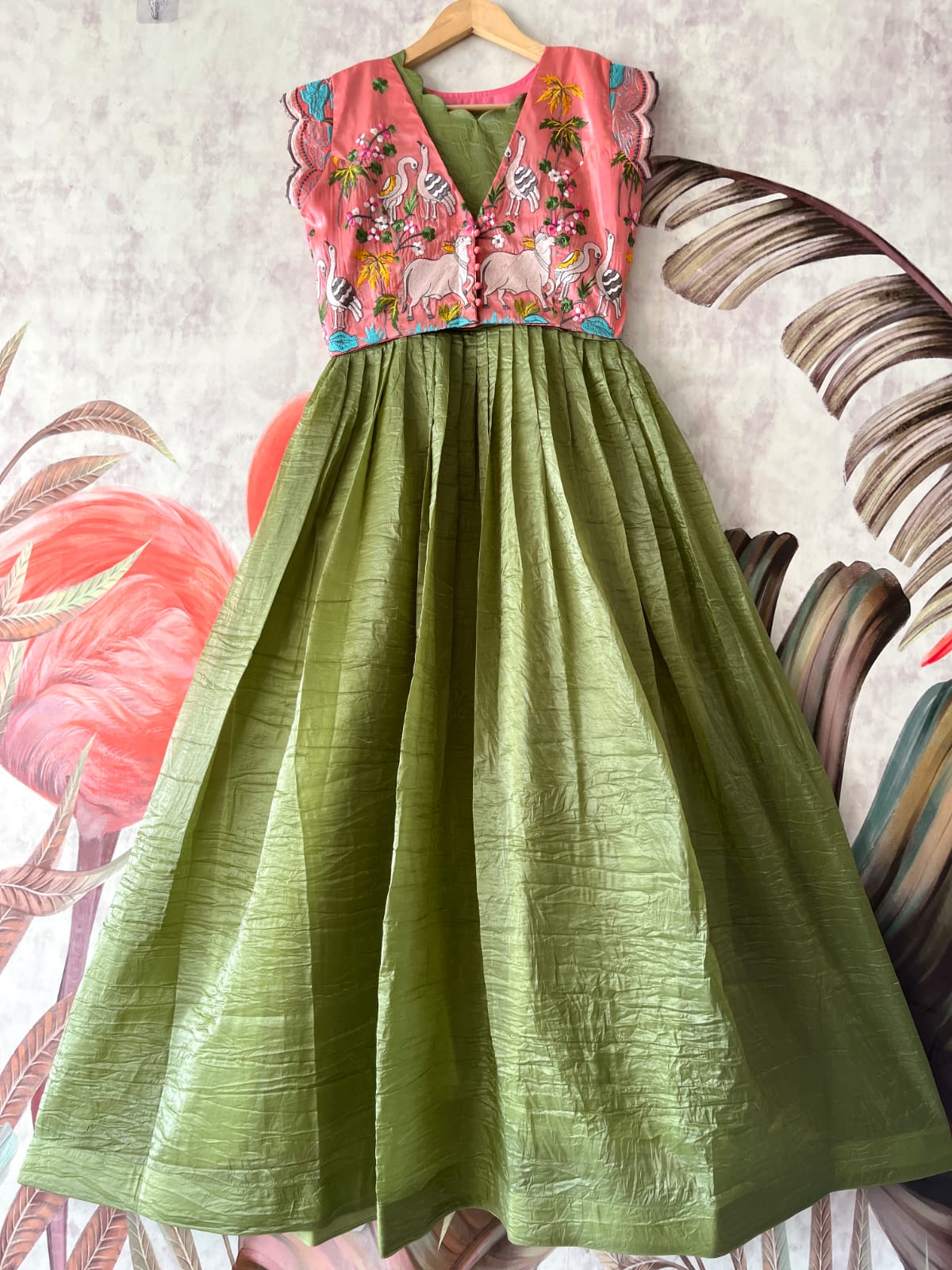 Pichwai Gown overcoat model
