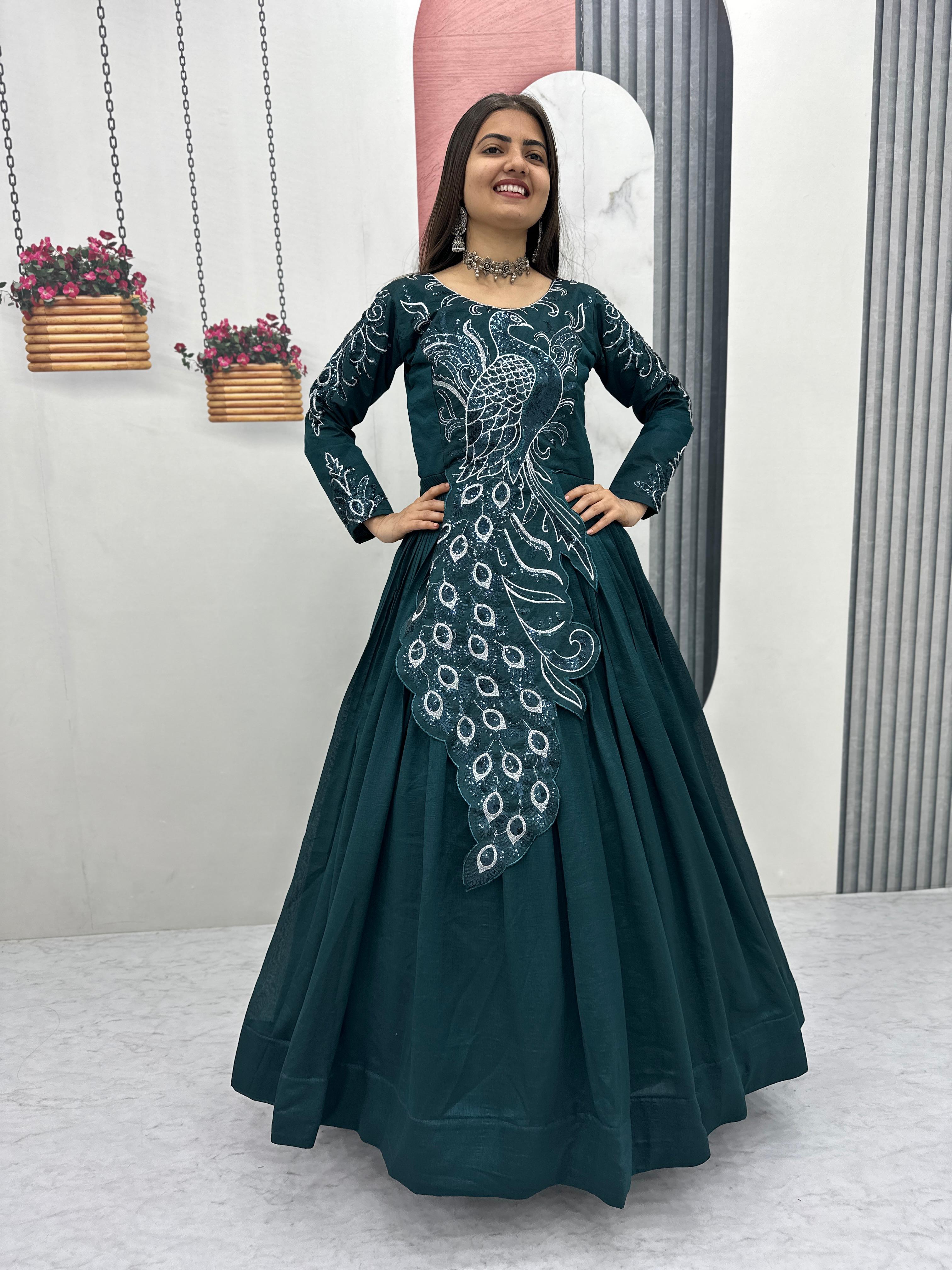Embroidered Gown