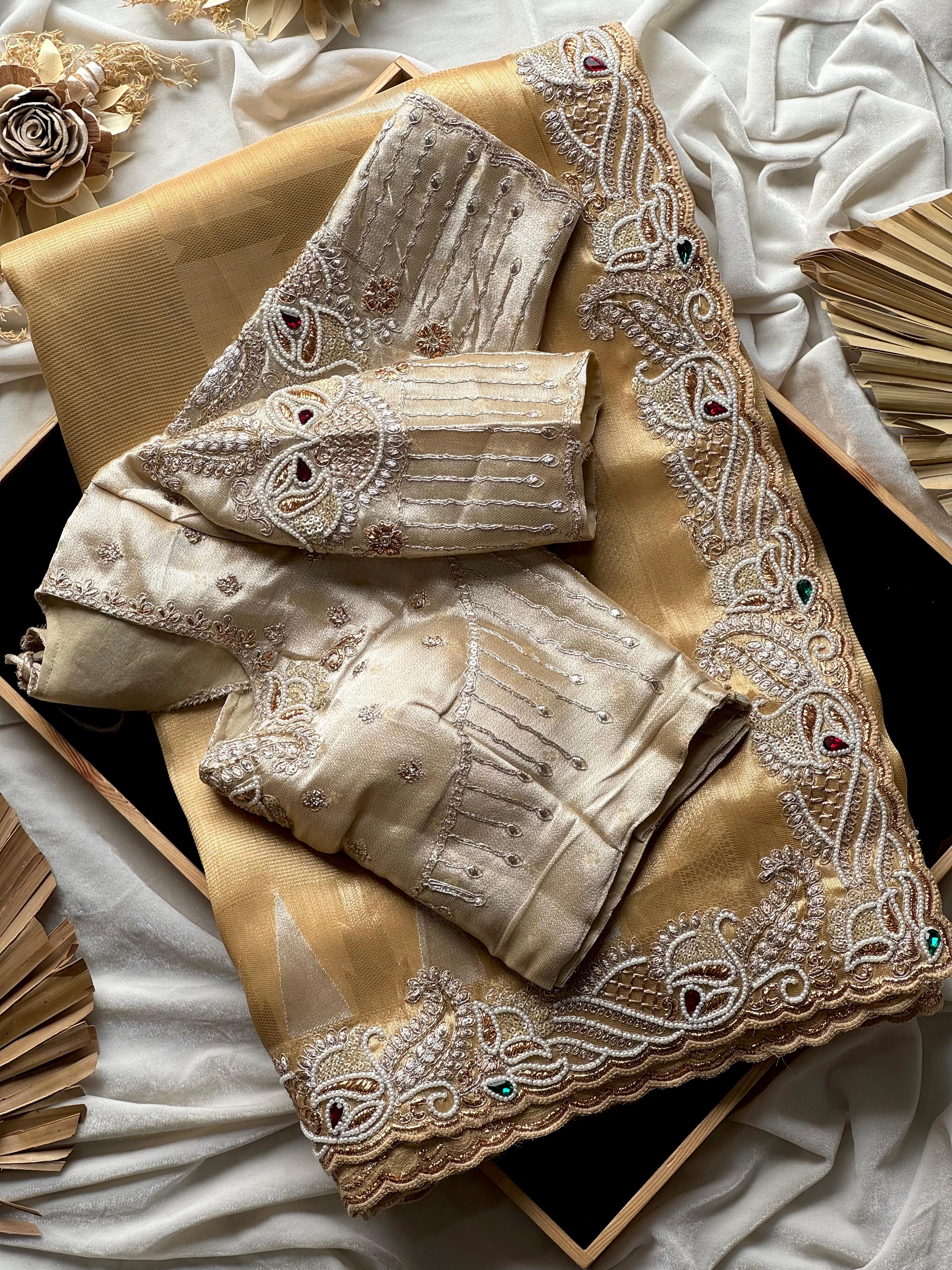 tissue silk saree