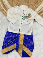 Maggam work dhoti set MG100
