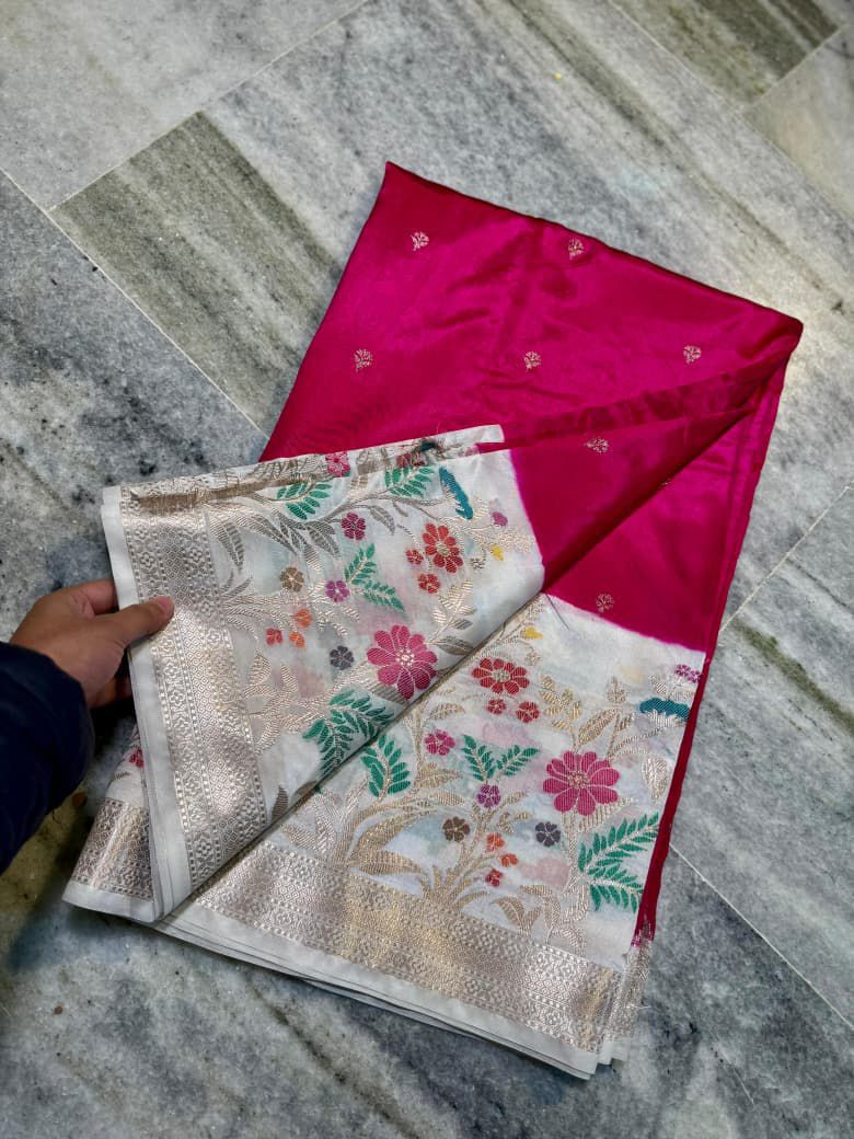 silk dyble fabric Saree