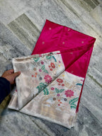 silk dyble fabric Saree