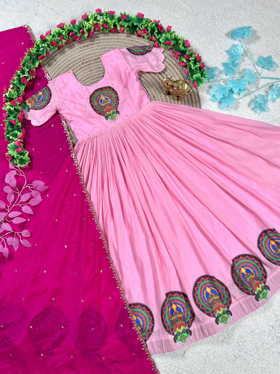 Gown & dupatta