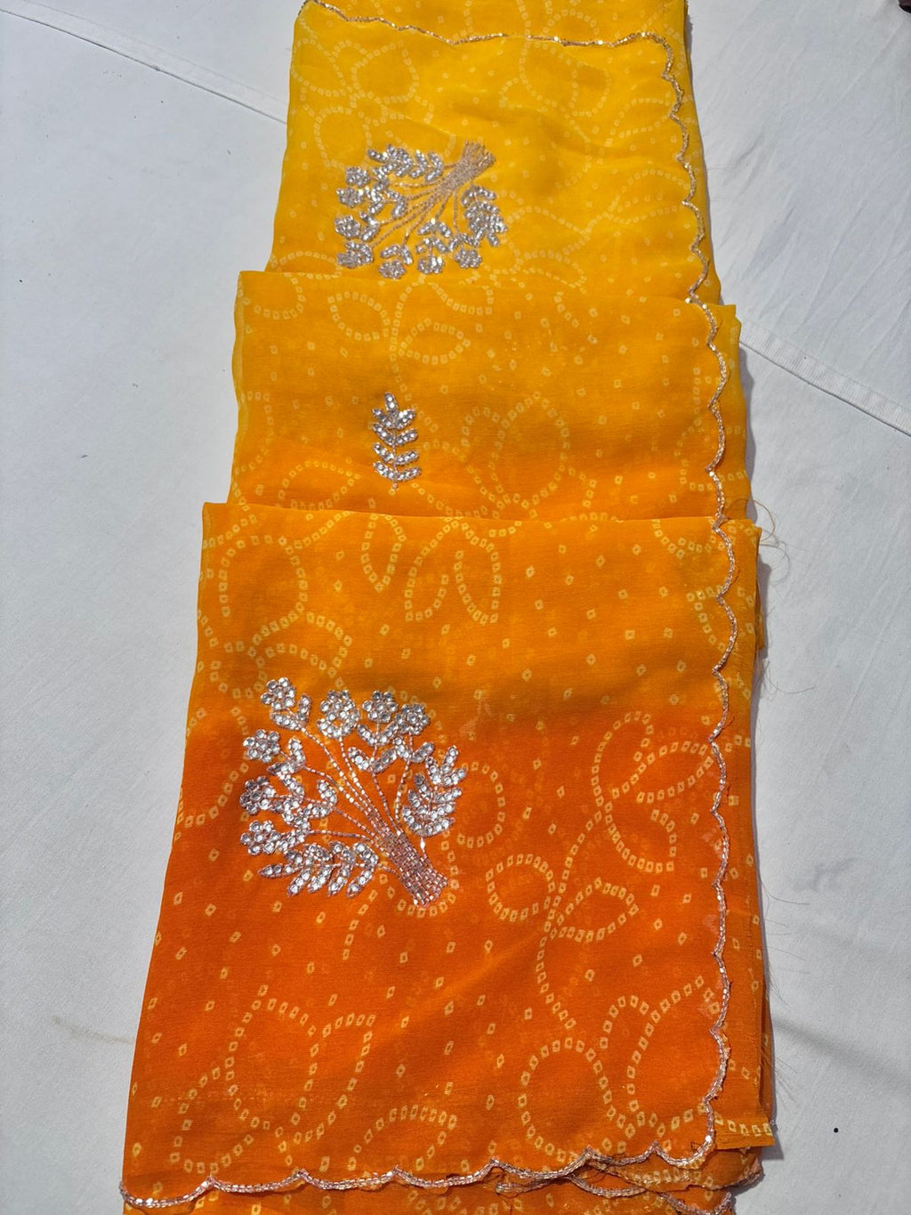 Royal georgette fabric saree