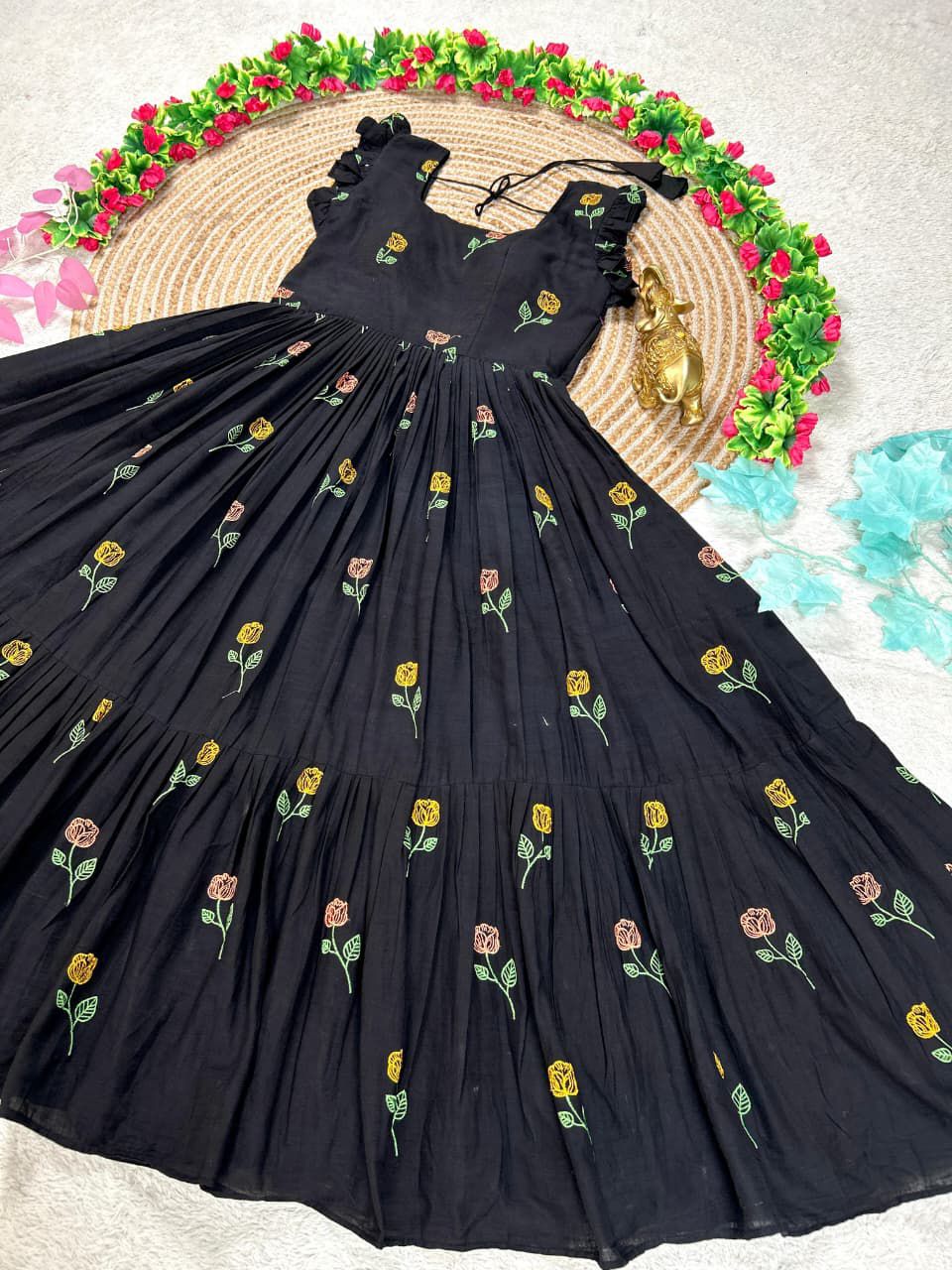 Cotton long frock