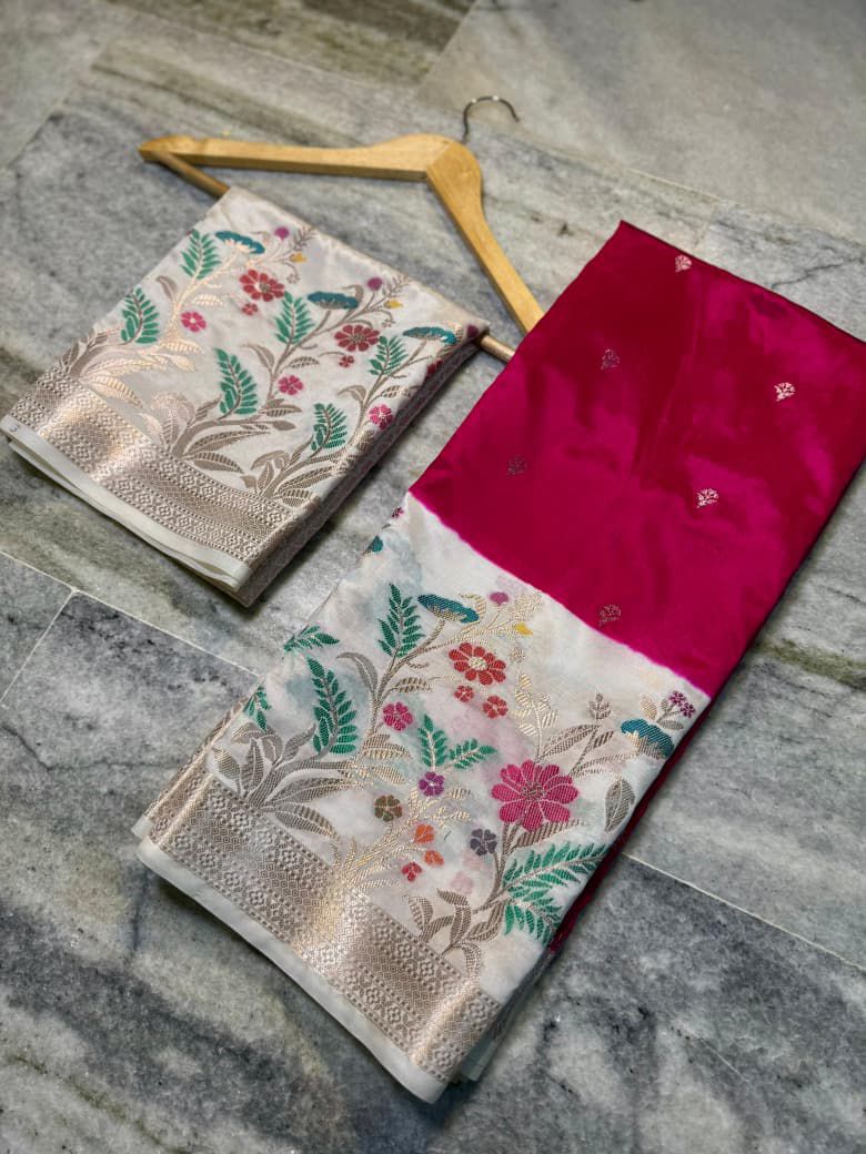 silk dyble fabric Saree