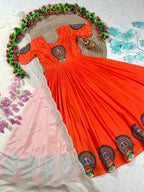 Gown & dupatta