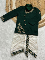 rawsilk Kurta dhoti set