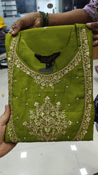 WORK KURTI PANT WITH HEAVY LEHRIYA PARTY WEAR DUPPATA SET