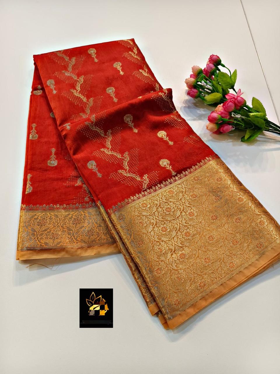 Chinya silk kanchi  Saree