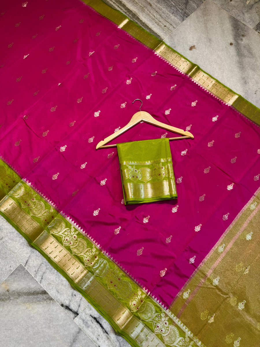 Banarasi warm silk soft febric saree