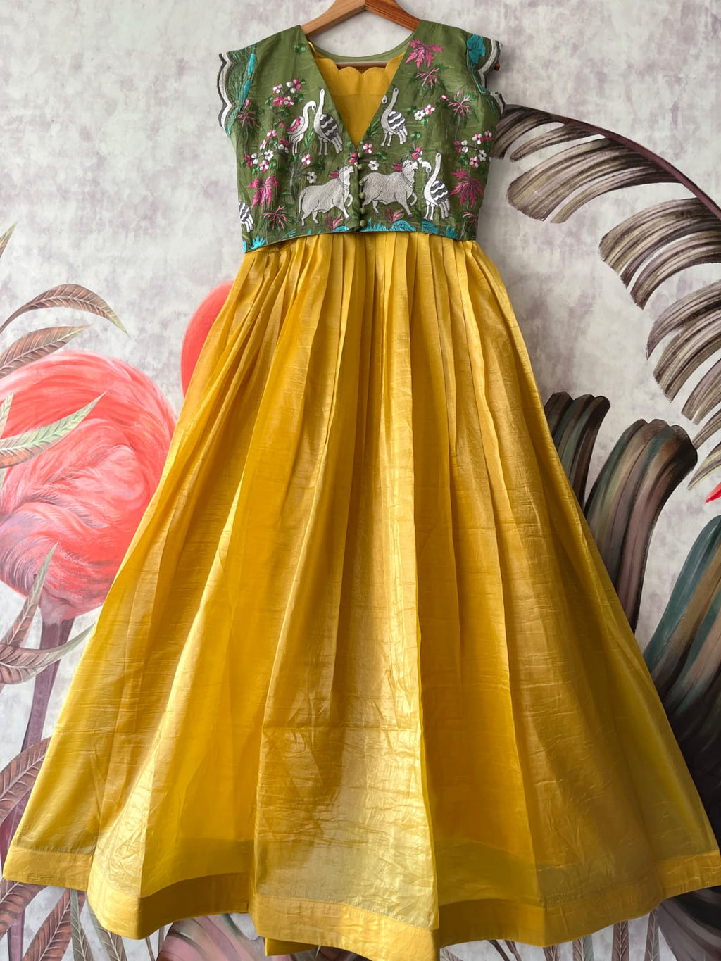 Pichwai Gown overcoat model