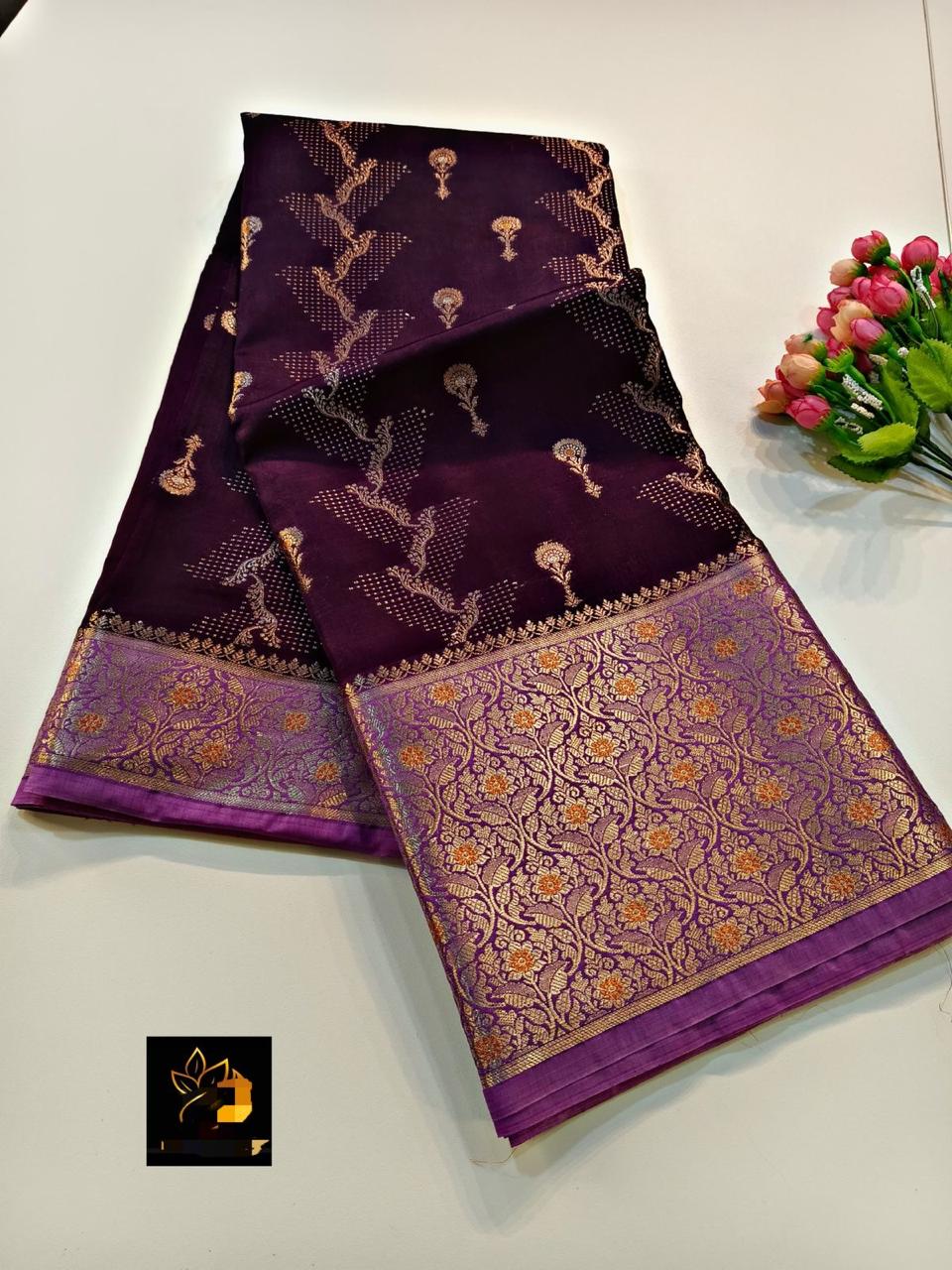 Chinya silk kanchi  Saree