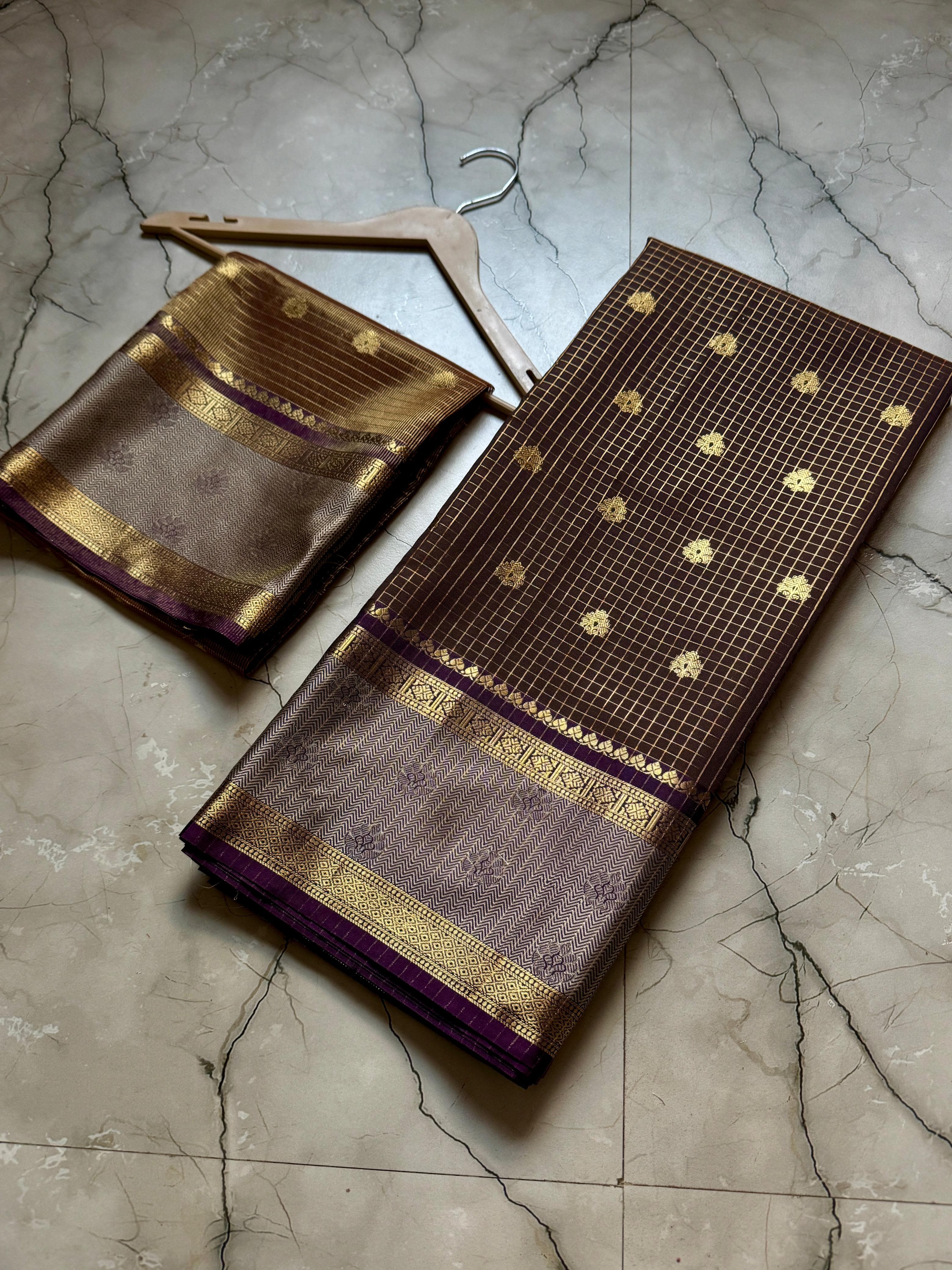 Semi katan soft zari