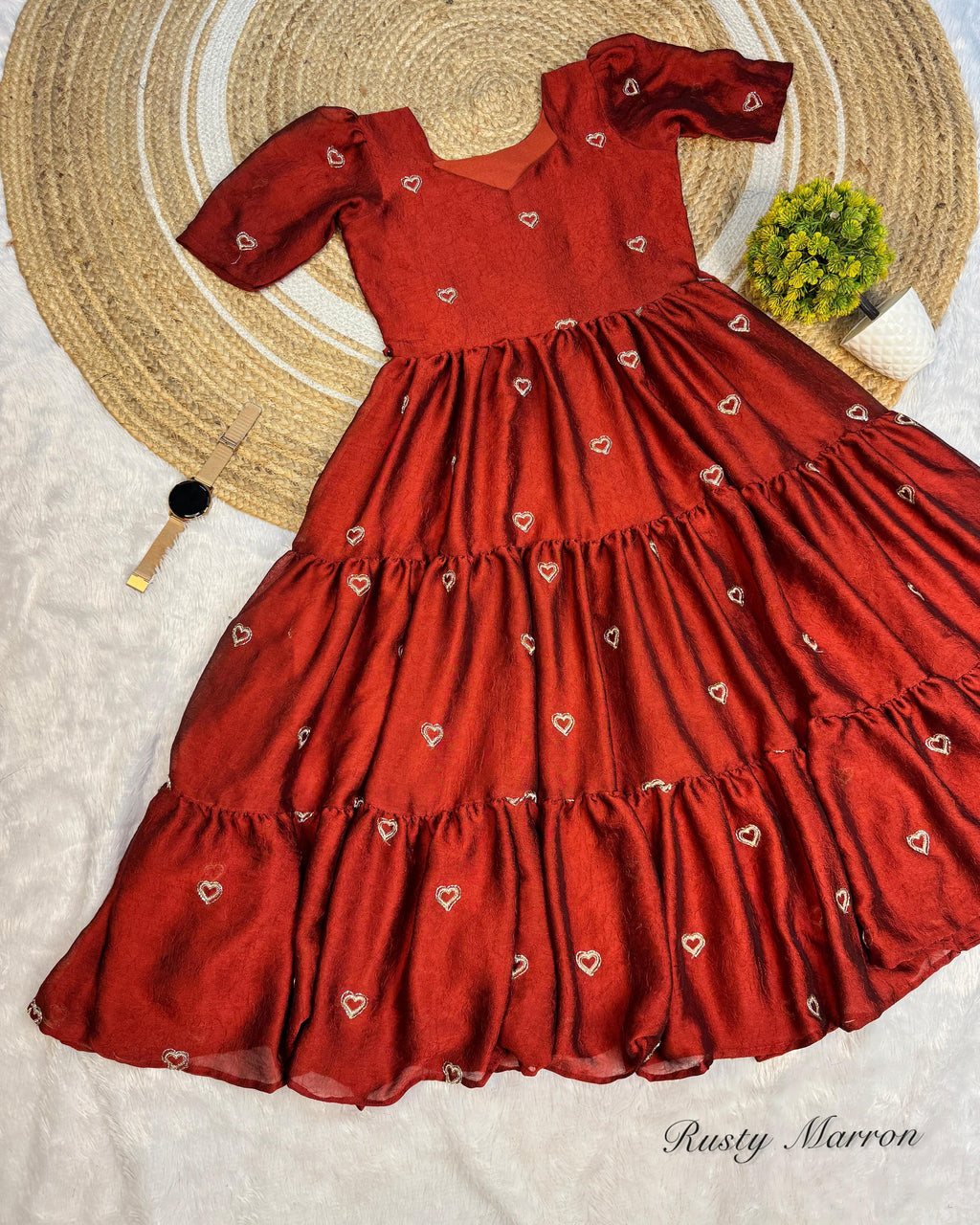 Heart midi gown