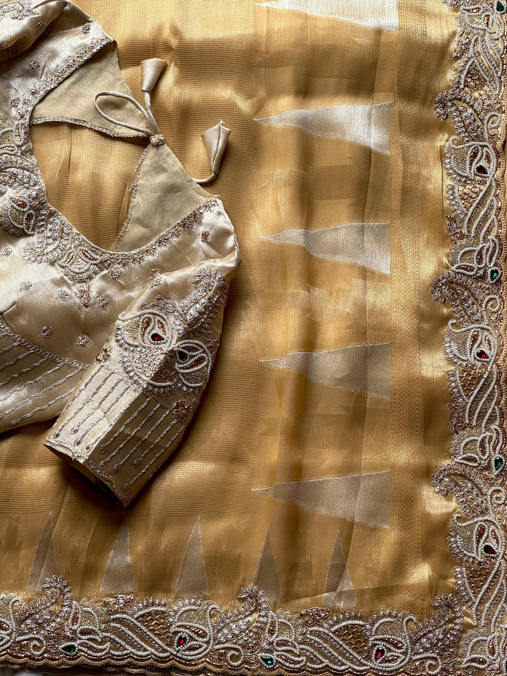 tissue silk saree
