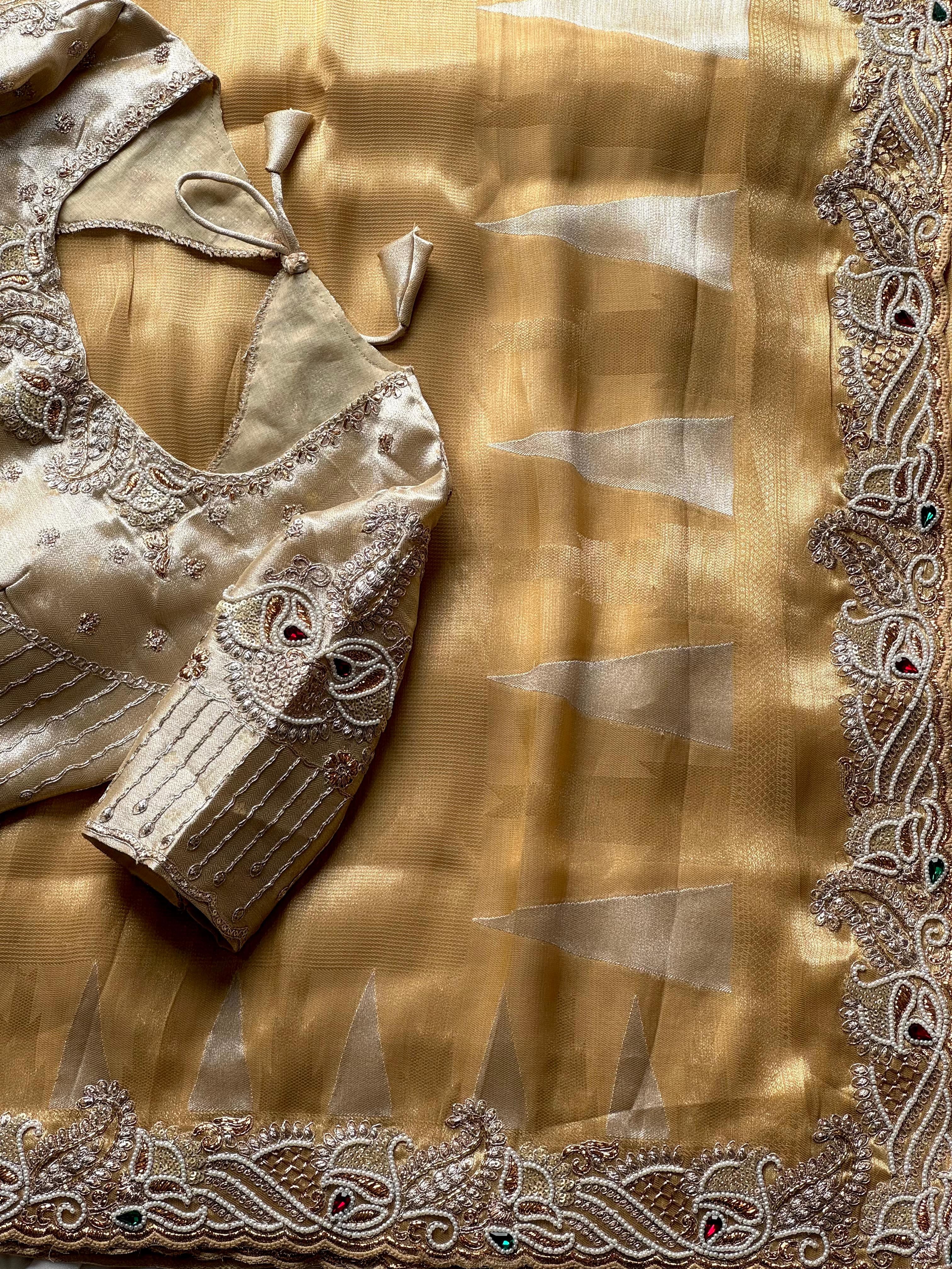 tissue silk saree